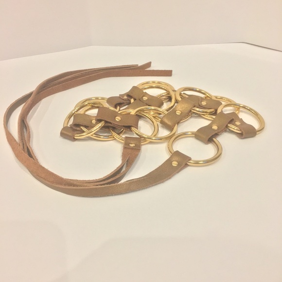 Gold Ring Adjustable Belt - Picture 2 of 5